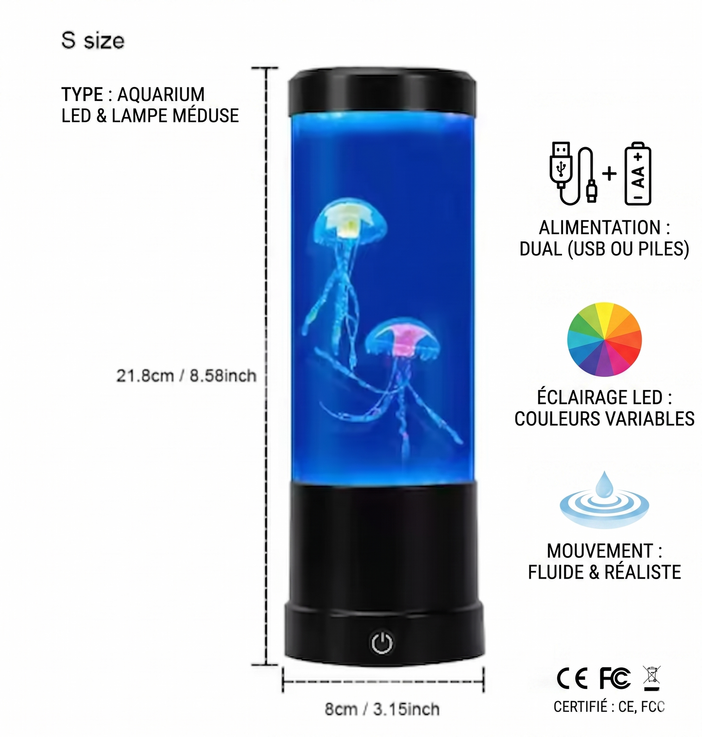 Lampe Méduse LED JellyStore